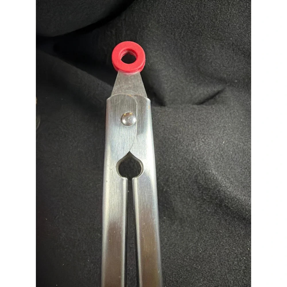 KitchenAid Locking Silicone Tongs Kitchen Tool Red Stainless Steel‎ 10.5 Inch